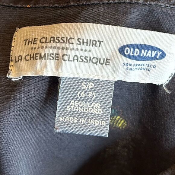 5 for $25🔥Old Navy The Classic Shirt Pineapple Grey Shirt Boys Small (6/7) - Picture 4 of 6